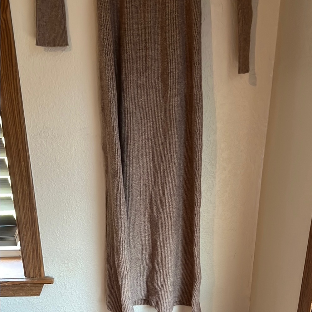 Bluivy Brown Long Sleeve Dress Elegant and Versatile - Picture 9 of 9